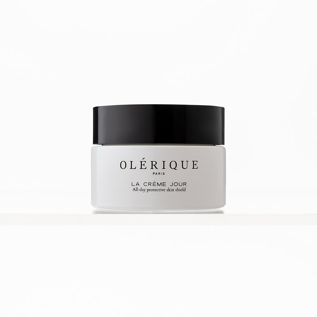 Olérique cream jar on a white background